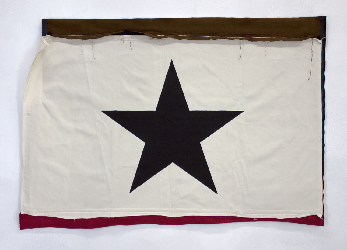 black star on a flag
